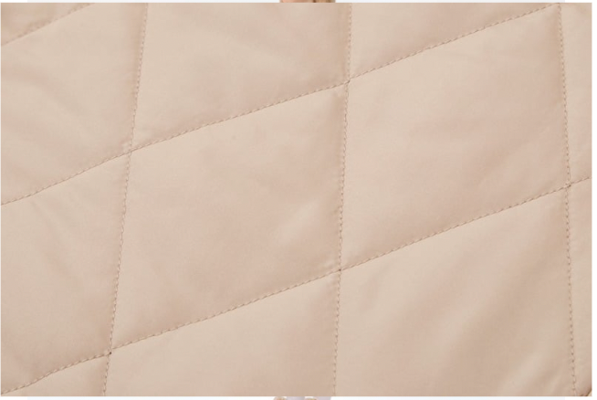 13DE MARZO Bear Fuzzy Long Coat Khaki