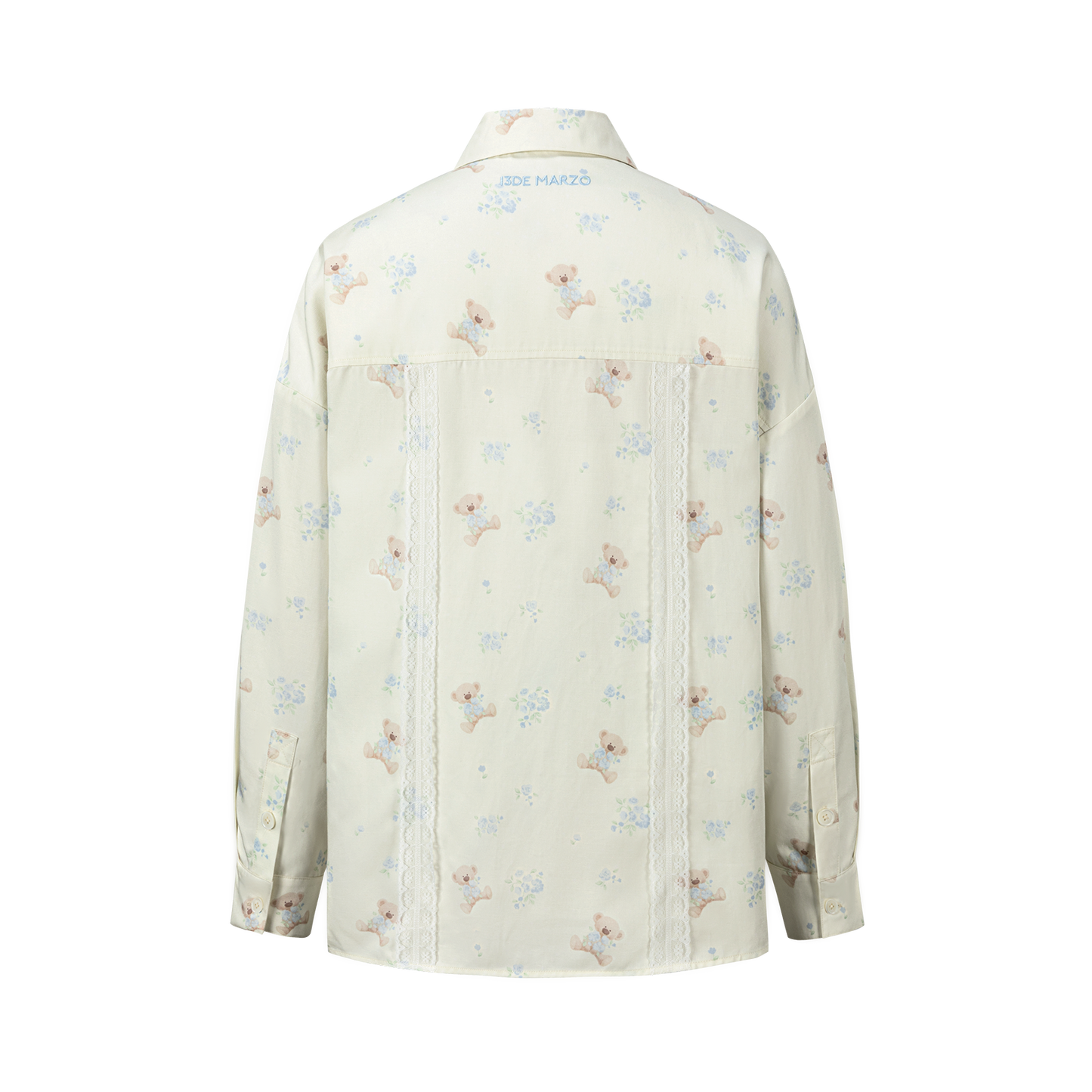 13DE MARZO All-Over Floral Print Shirt Beige