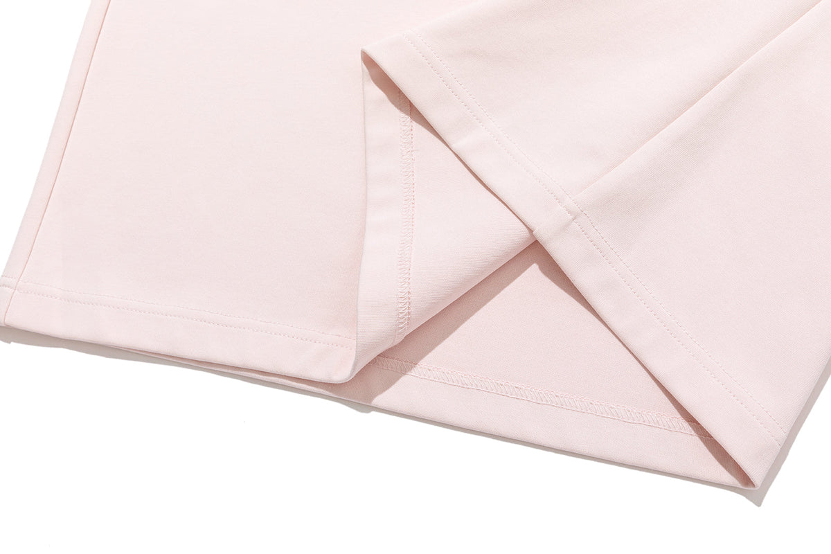 13DE MARZO Plaid Deconstructed Long Sleeve Pink