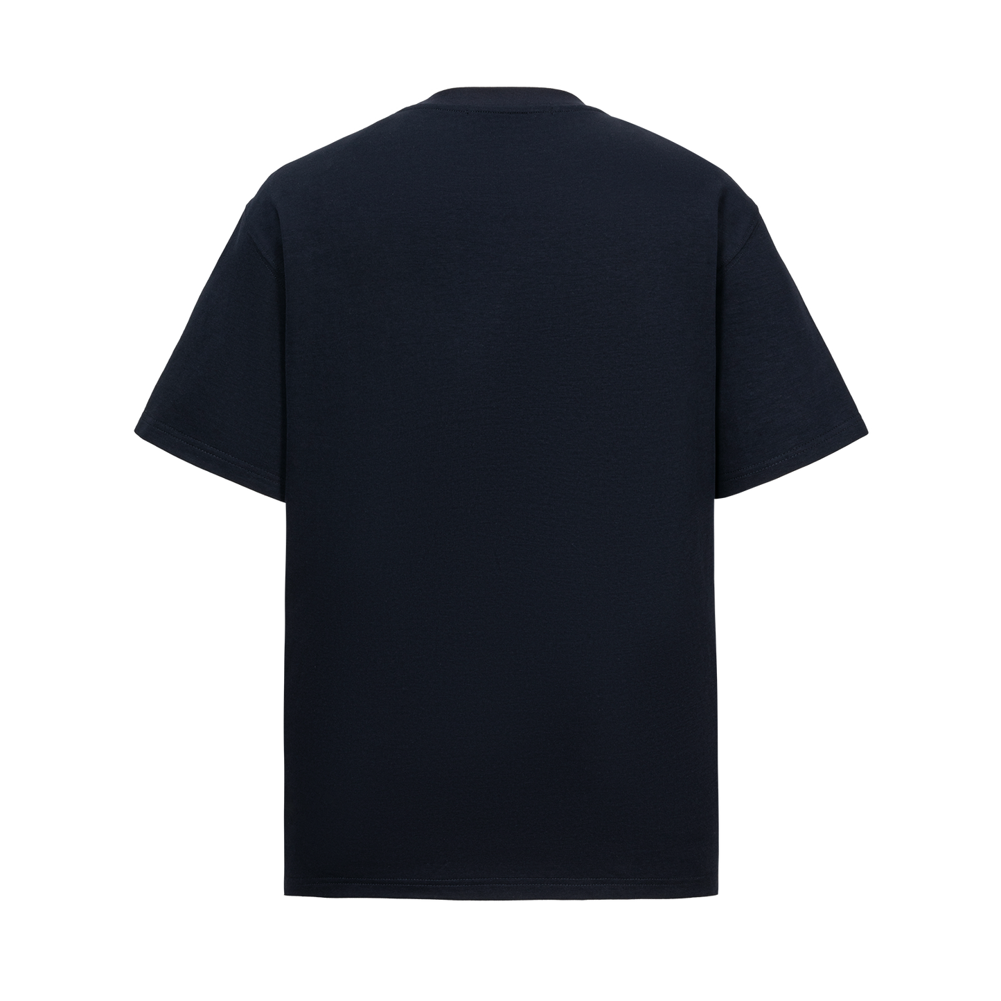 13DE MARZO Patchwork Bear Bath Scene T-shirt Navy Blue