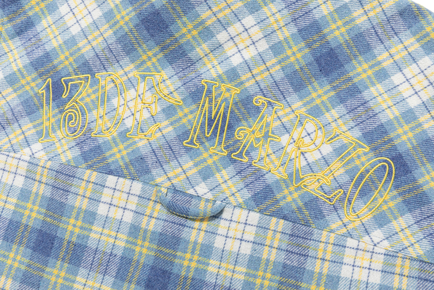 13DE MARZO Lollipop Hooded Shirt Jacket Blue