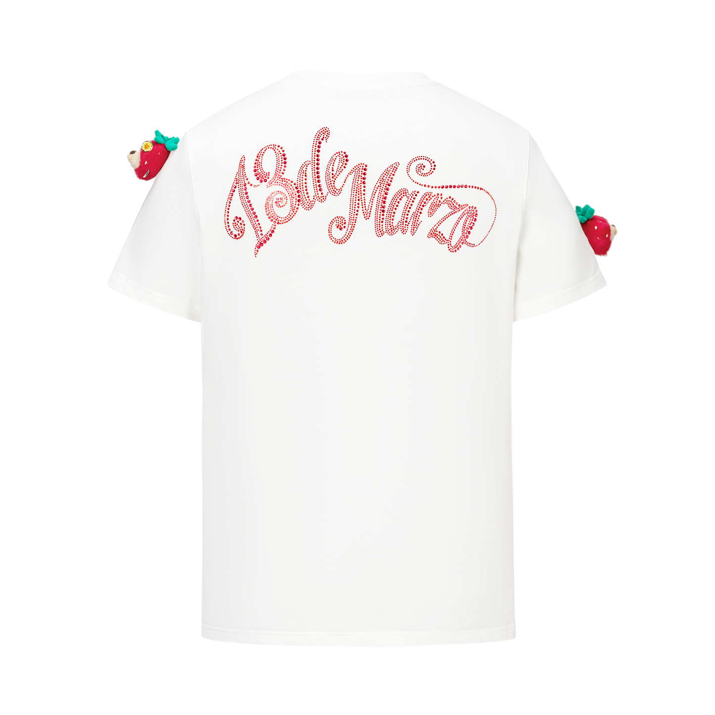 13DE MARZO x Chupa Chups Bear Print with Rhinestone T-shirt White