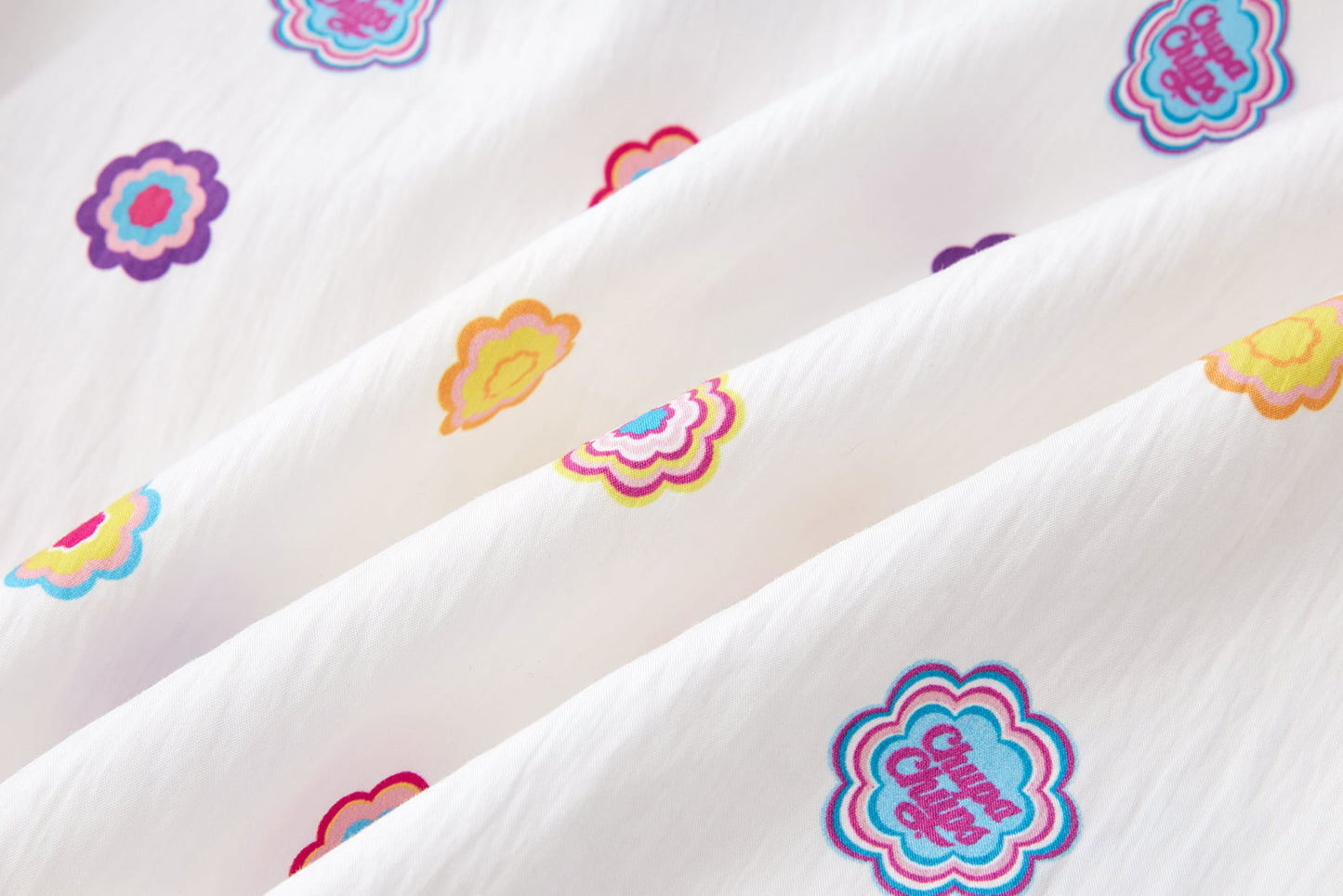 13DE MARZO x Chupa Chups All-Over Print Wide-Leg Pants White
