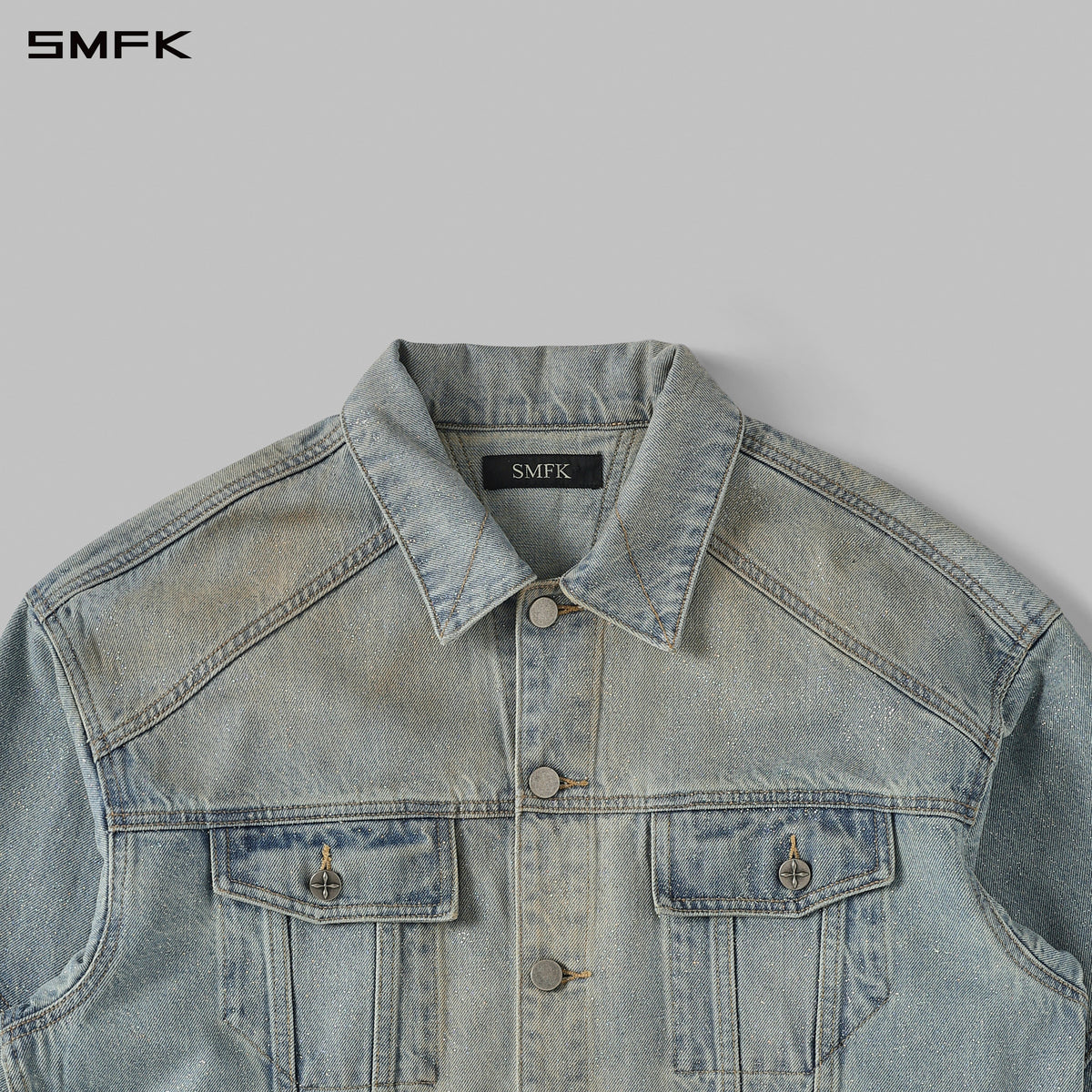 SMFK Mirage Siren Vintage Massive Cargo Jacket Starry Denim U Starry Blue