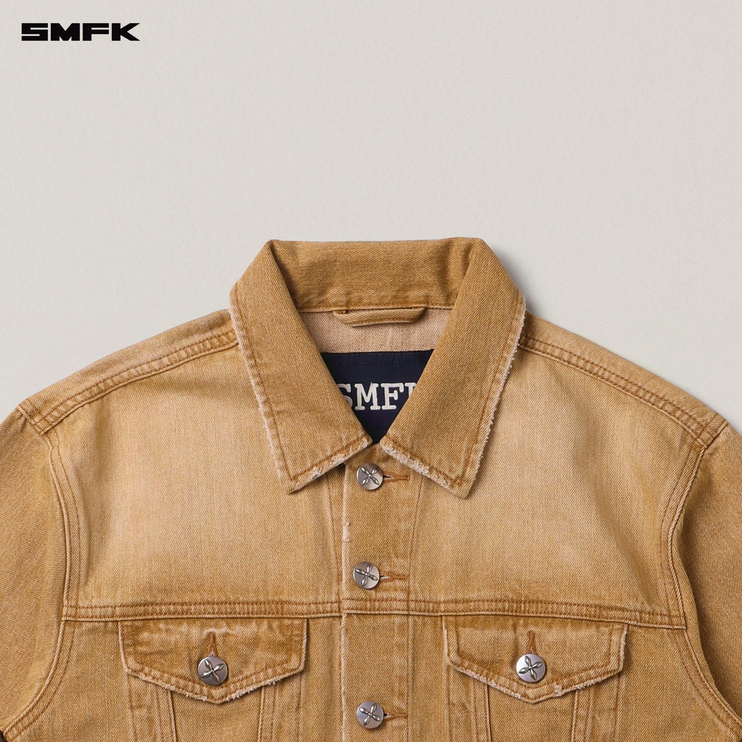 SMFK Compass Permanent Slim Denim Jacket Grassland Khaki