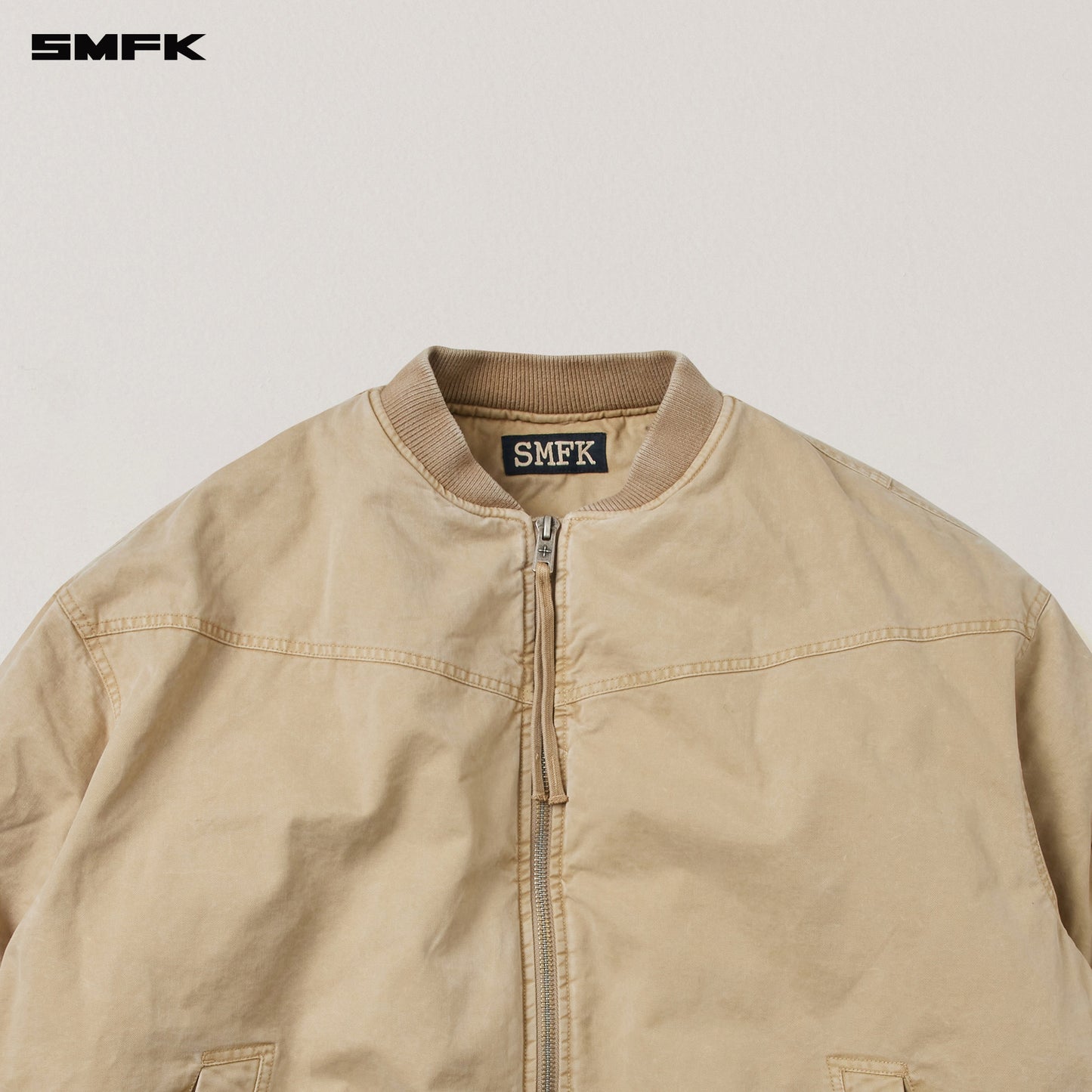 SMFK Vintage Vanish Storm Dye Massive Pilot Jacket/Stone Wash Vanish Sand