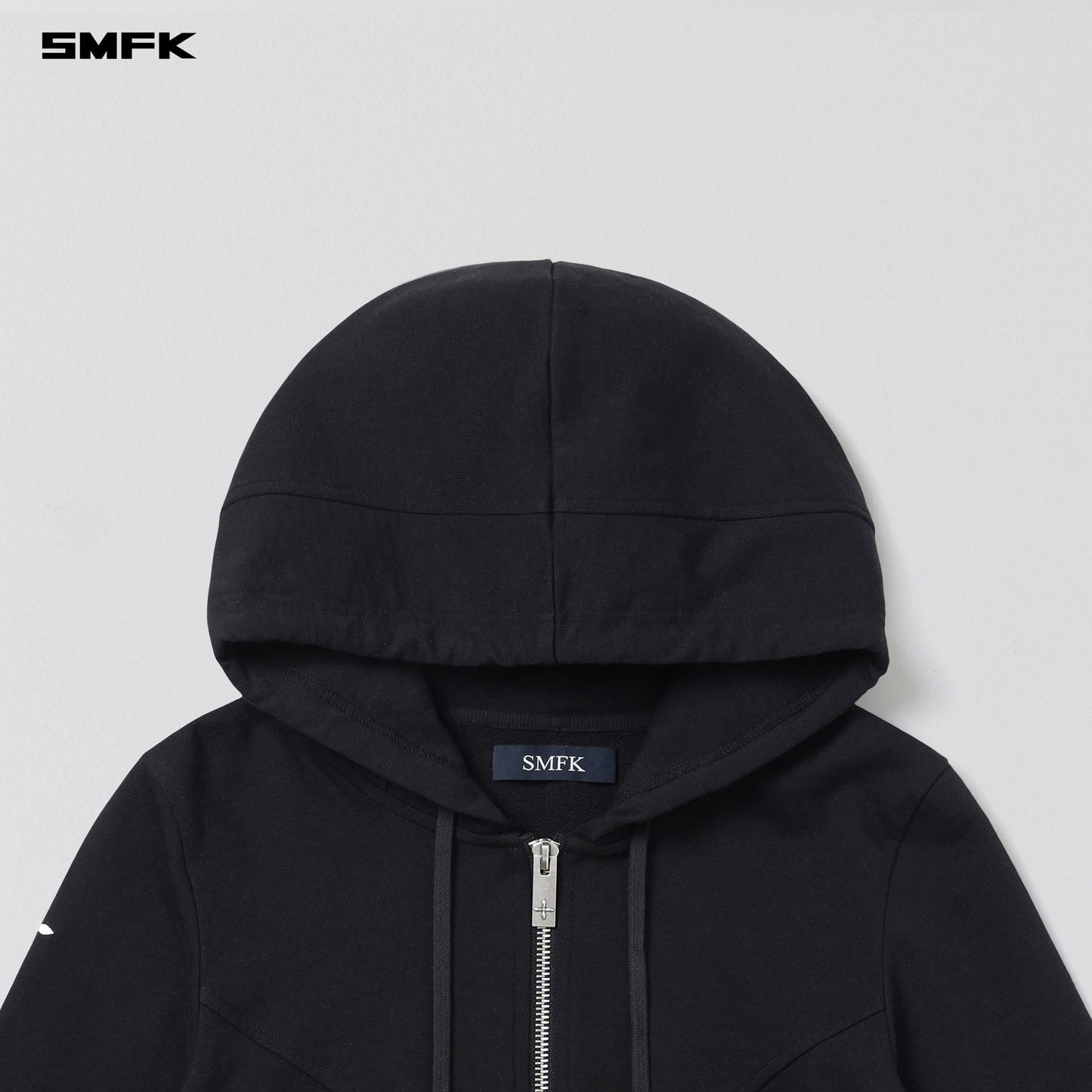 SMFK Permanent Prism Slim Hoodie Cotton Wool Silk Wild Black