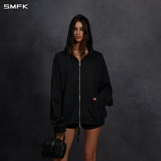 SMFK Myth Aeolus Evolve Massive Hood Jacket Cold Dye U Cold Dye Black