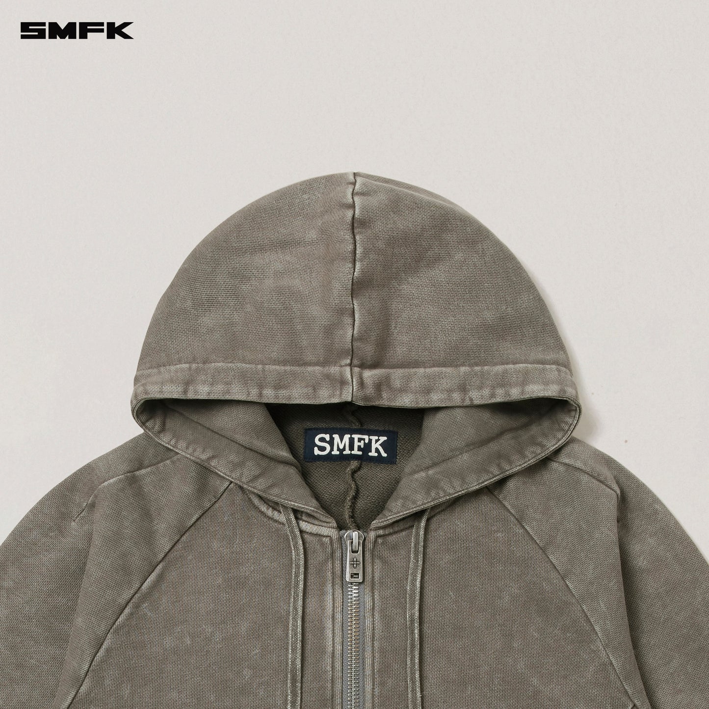 SMFK Vintage-Savage Sports Hoodie Fade Dye Vanish Brown