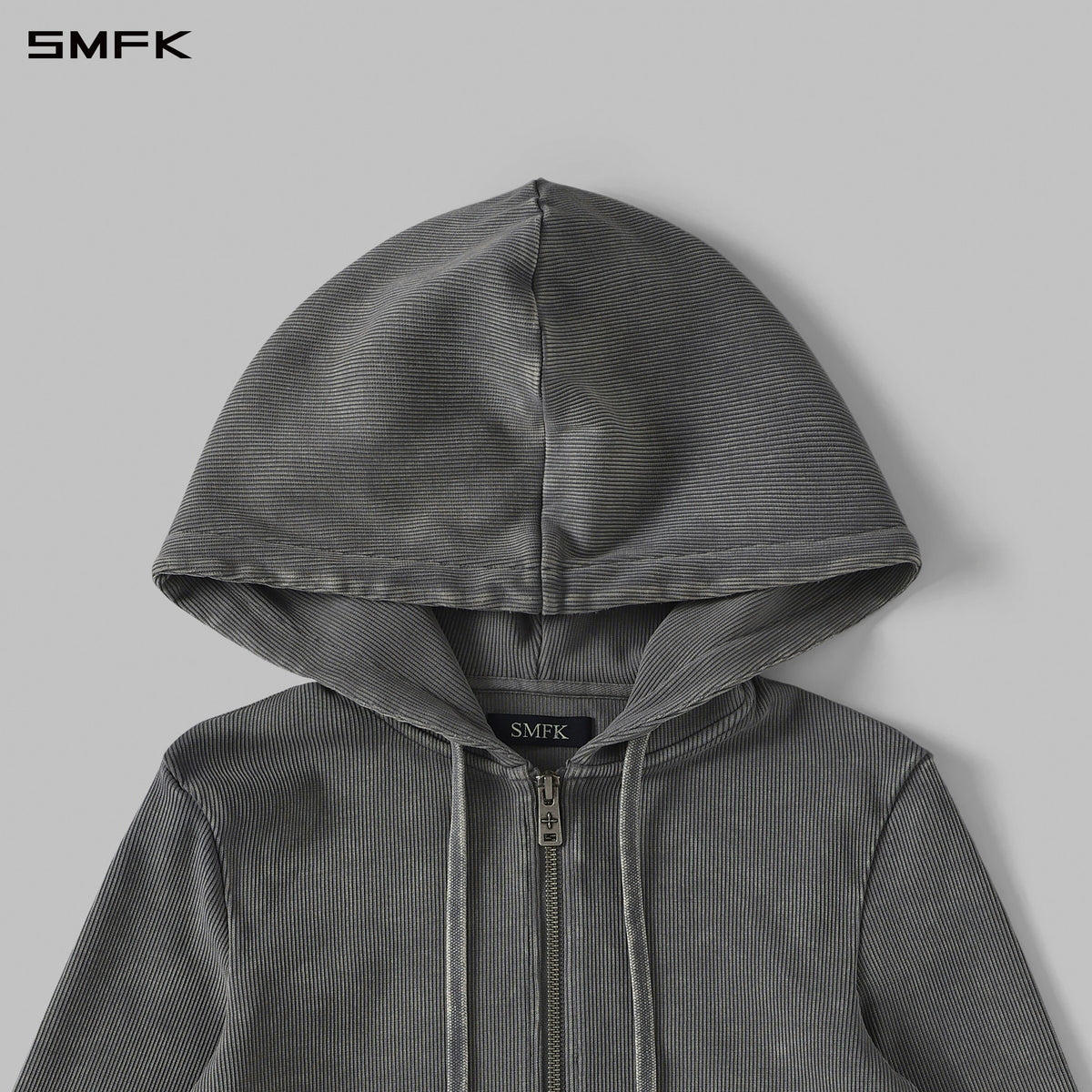 SMFK Myth Aeolus Evolve Slim Hood Jacket Cold Dye W Cold Dye Grey