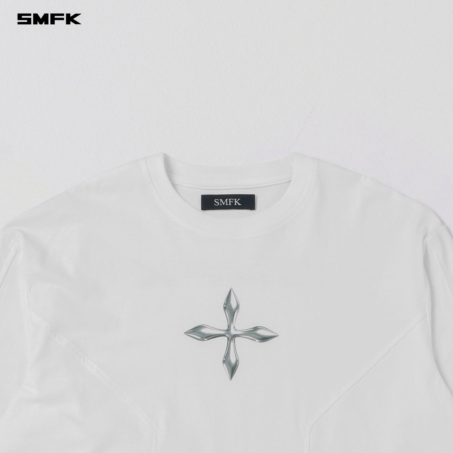 SMFK Future Reflection Pullover Wool Cotton Cloud White