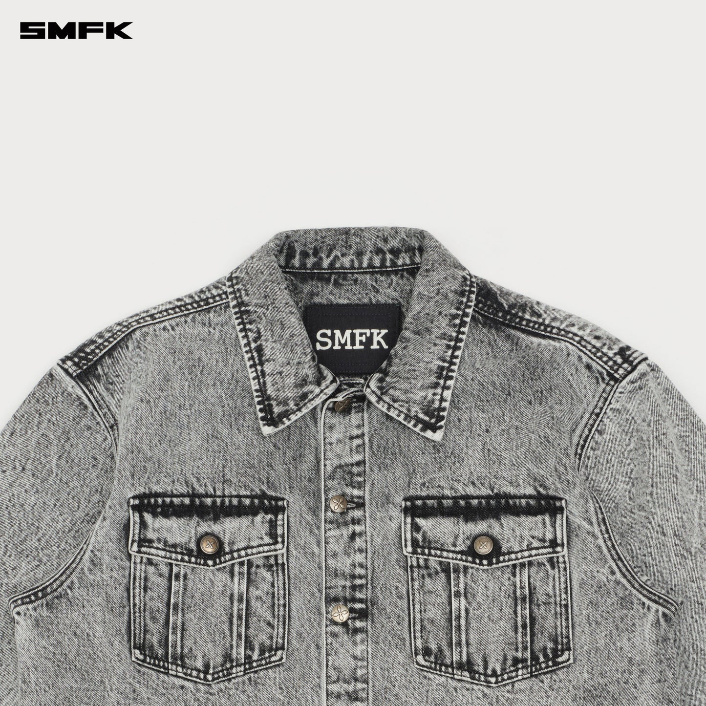 SMFK Compass Cross Classic Wilderness Denim Shirt Gray