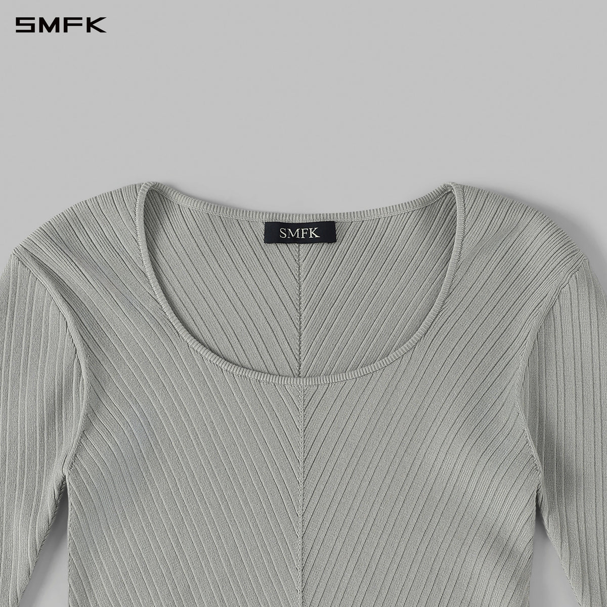 SMFK Myth Seer Knit Pullover Silk+Lenzing Tencel+Cotton Glacier Grey