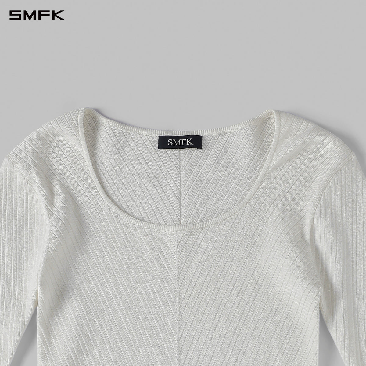 SMFK Myth Seer Knit Pullover Silk+Lenzing Tencel+Cotton Cloud White