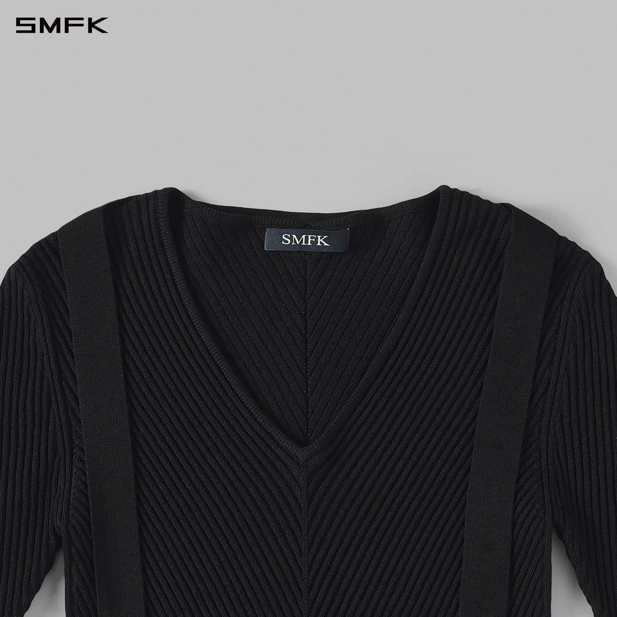 SMFK Myth Aeolus Evening Slim Knit Sweater Silk+Lenzing Tencel+Cotton Wild Black