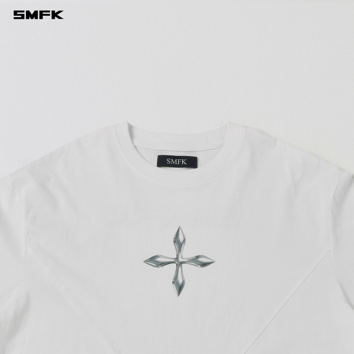 SMFK Future Reflection Loose Tee Cotton Cloud White