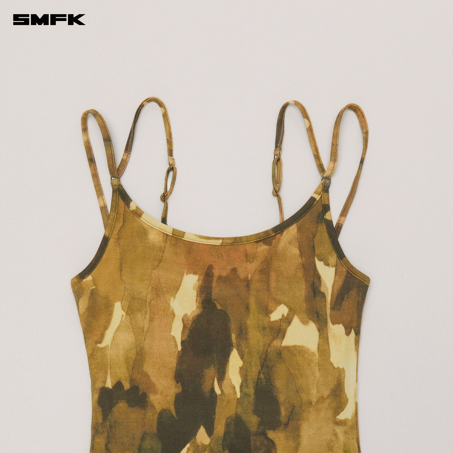 SMFK Vintage Hurricane Fade Short Dress Chinese Ink Camouflage