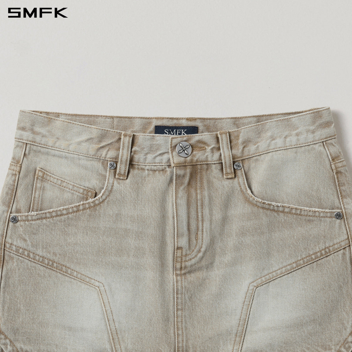 SMFK Compass Mirage Mode Denim Short Skirt Fresh Skin
