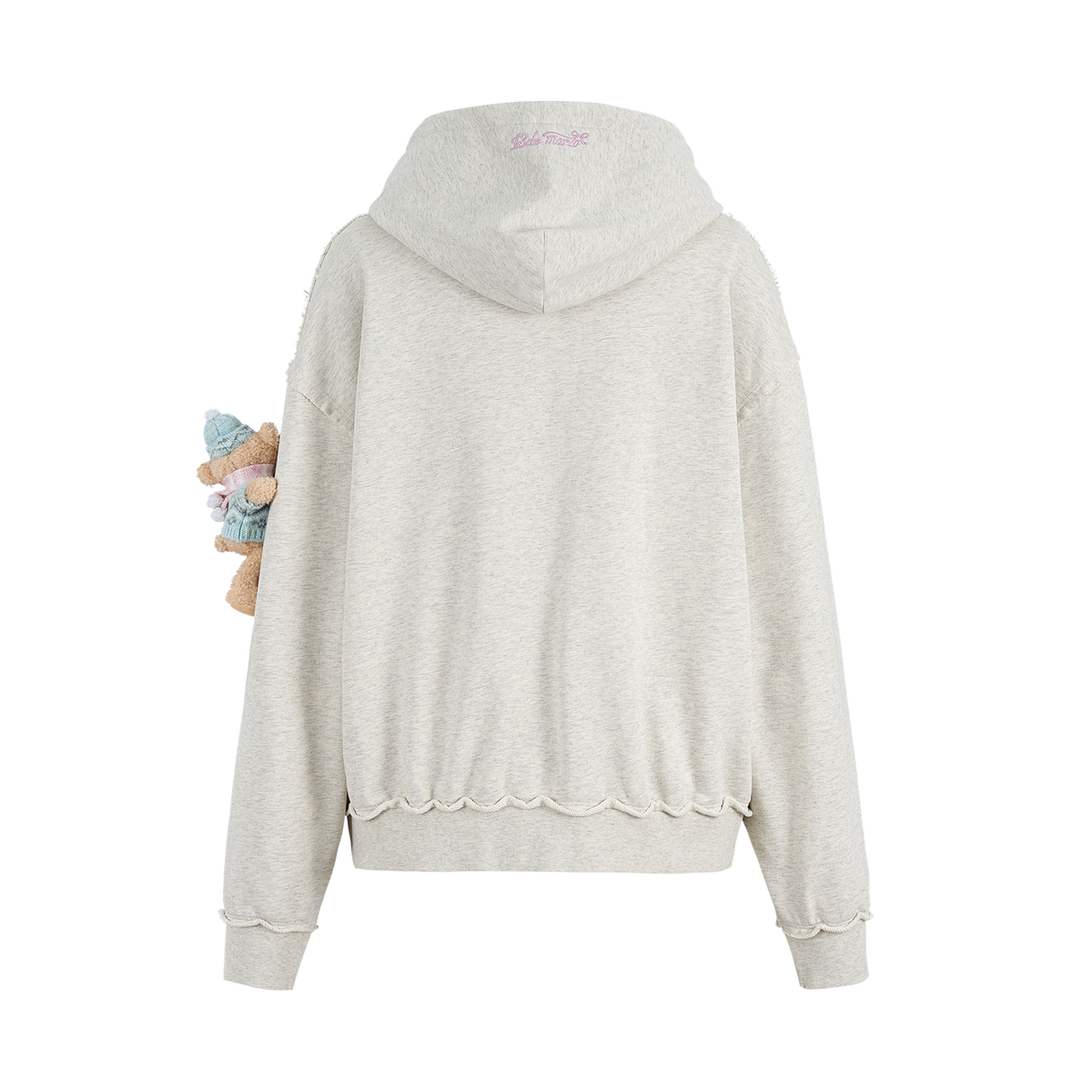 13DE MARZO Crystal Ball Print Hoodie Grey