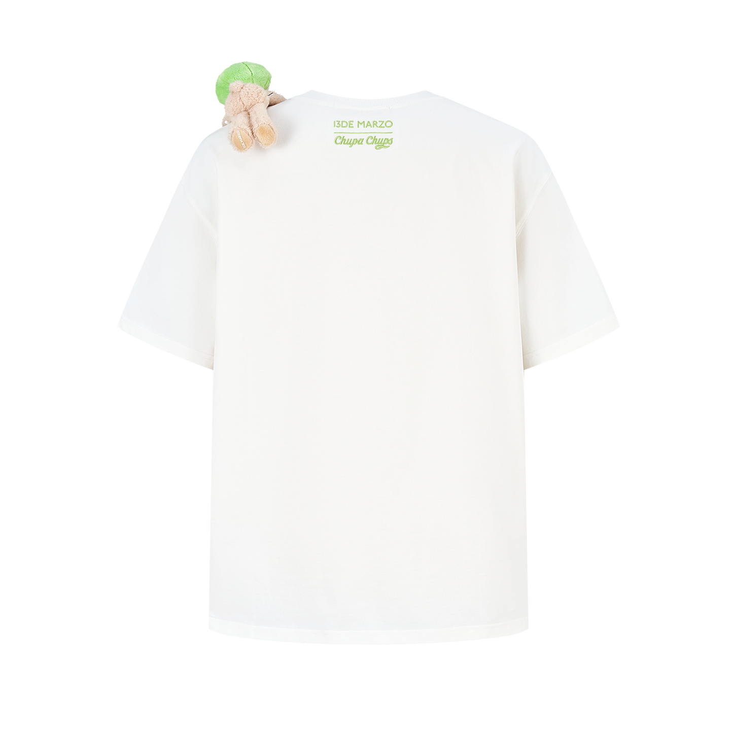 13DE MARZO Bear Graphic Lollipop Tee White