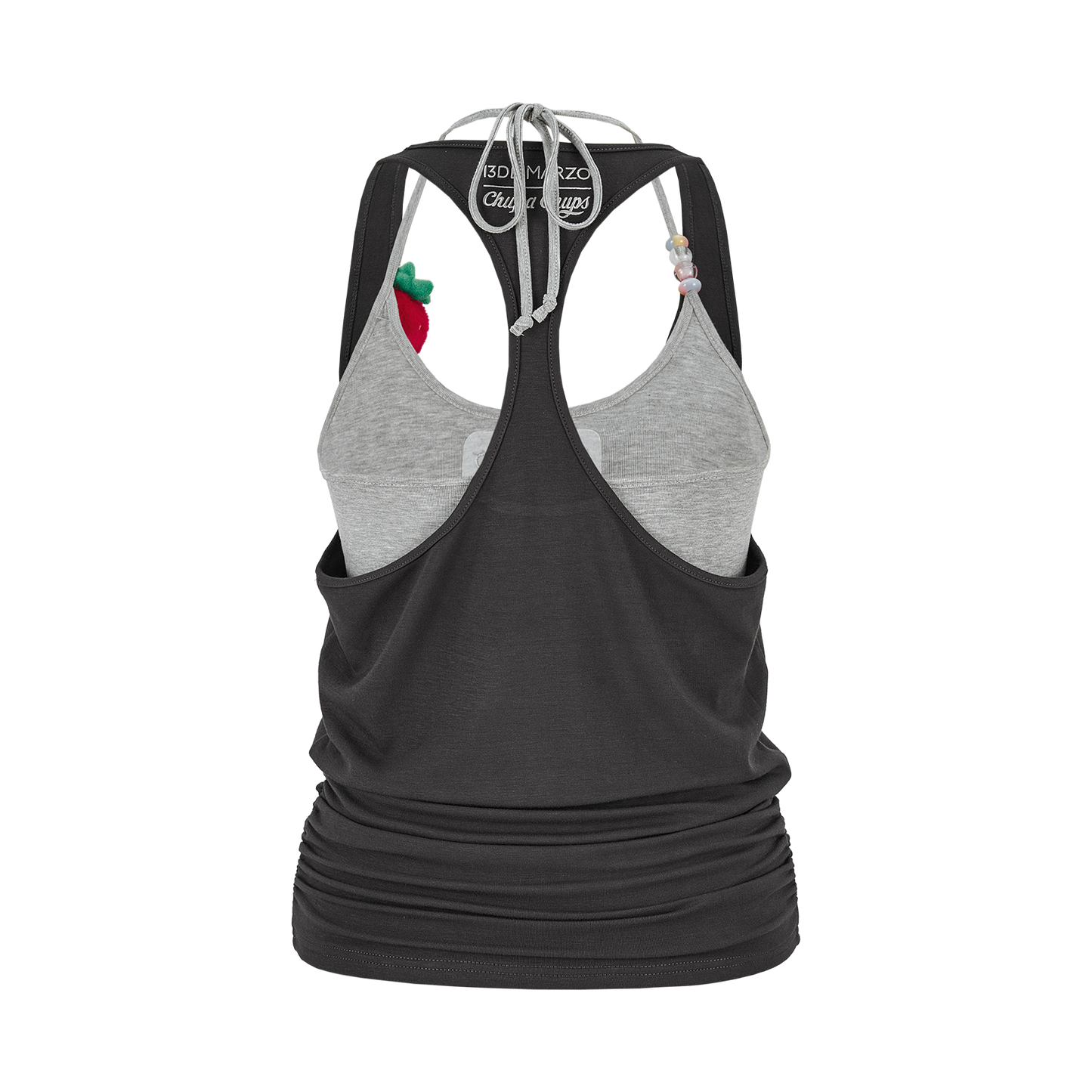 13DE MARZO x Chupa Chups Lollipop Cami Top Set Dark Grey