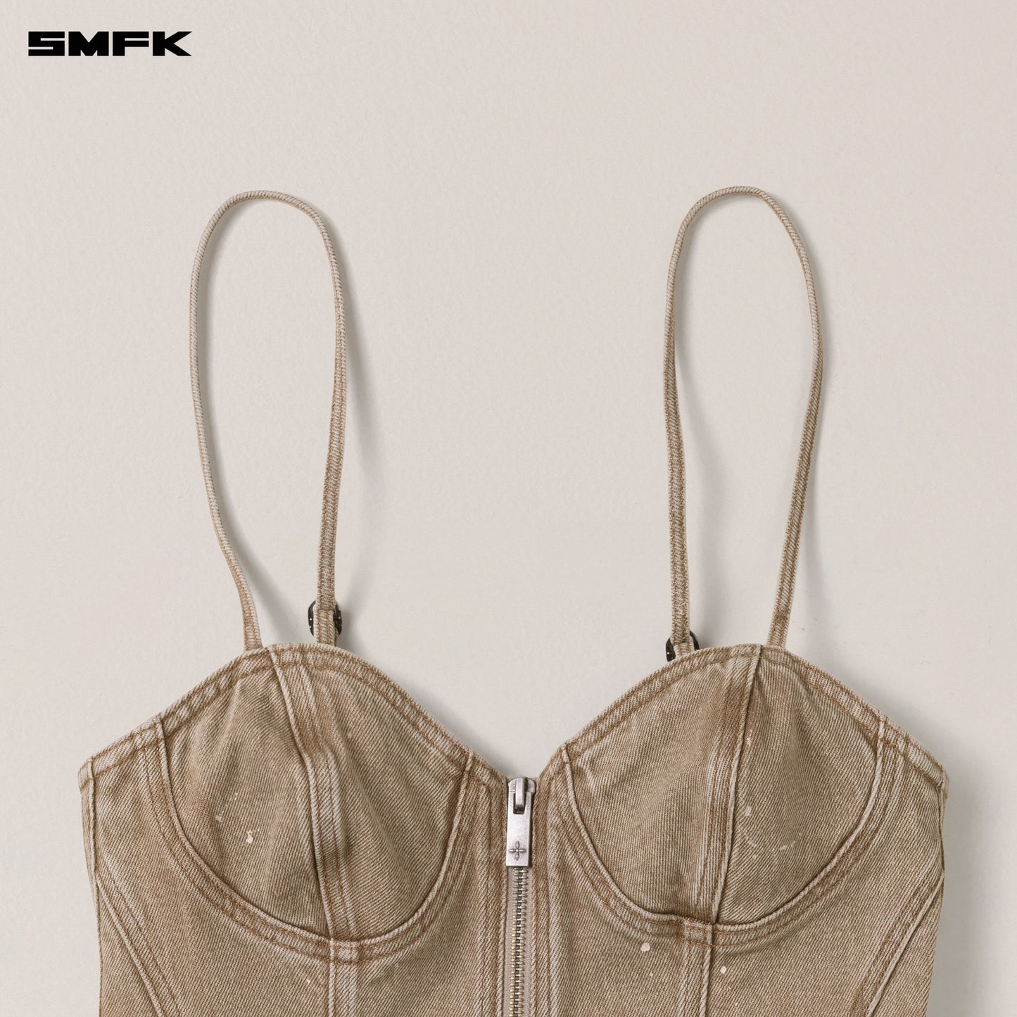 SMFK Rage Wild Origin Denim Dress Wild Cowboy Brown