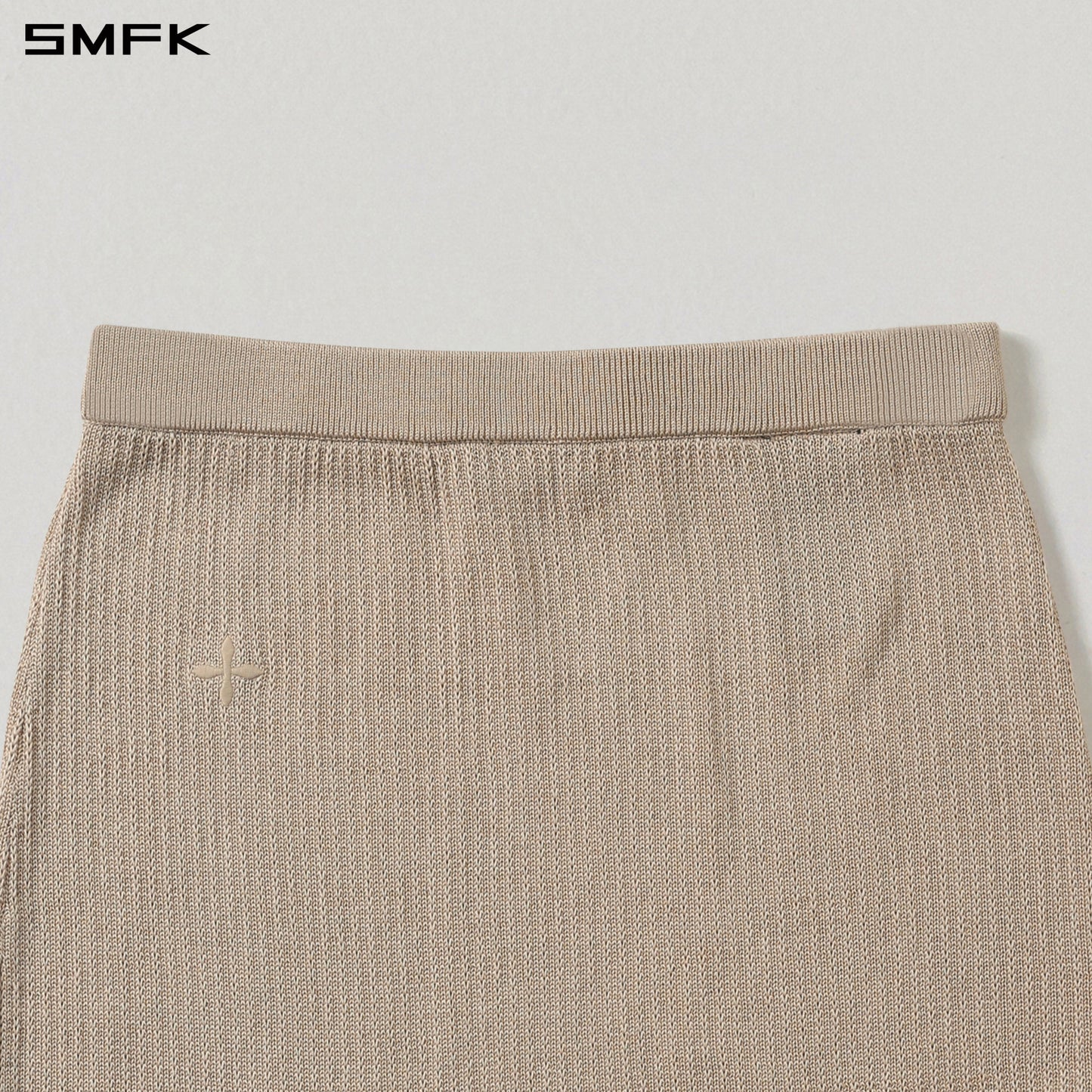 SMFK Myth Aeolus Asymmetry Knit Evening Short Dress Tencel+Silk Fresh Skin