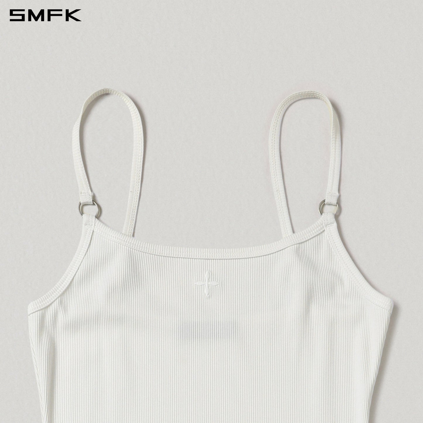 SMFK Vintage Nomadic Silk Camisole Long Dress Silk+Cotton Cloud White