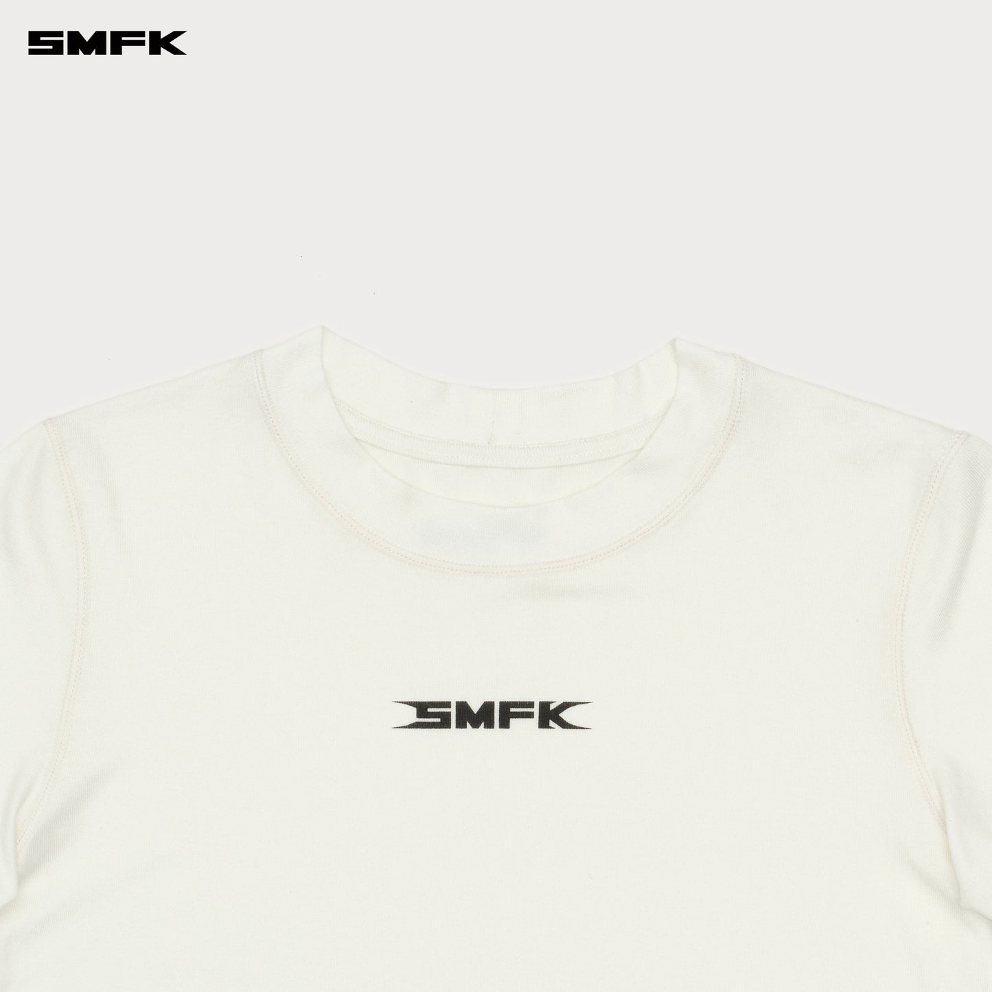 SMFK FUTURE SMFK Ripple Waist Sports Tee White