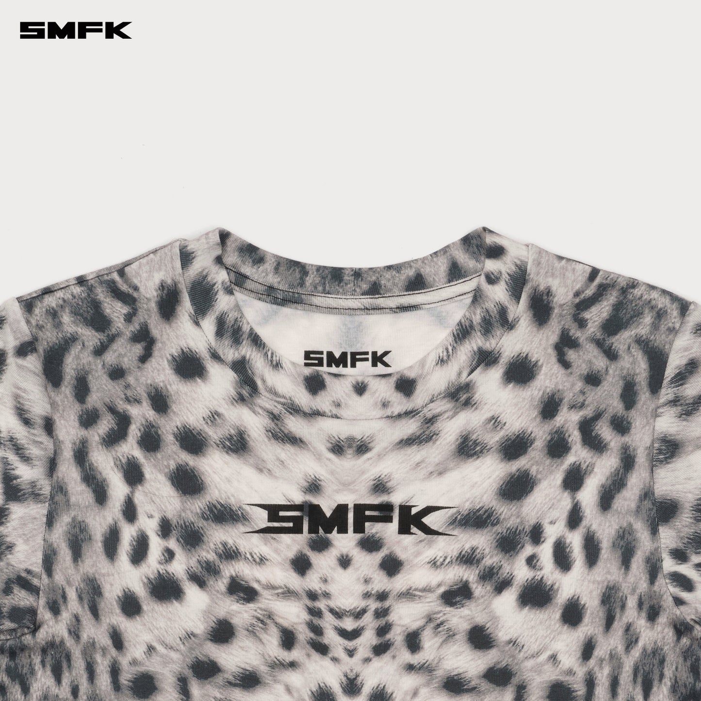 SMFK FUTURE X Ripple Sports Slim Tee White Leopard