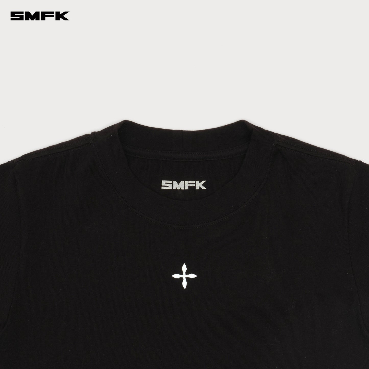 SMFK Compass Cross Badge Waist Tee Black