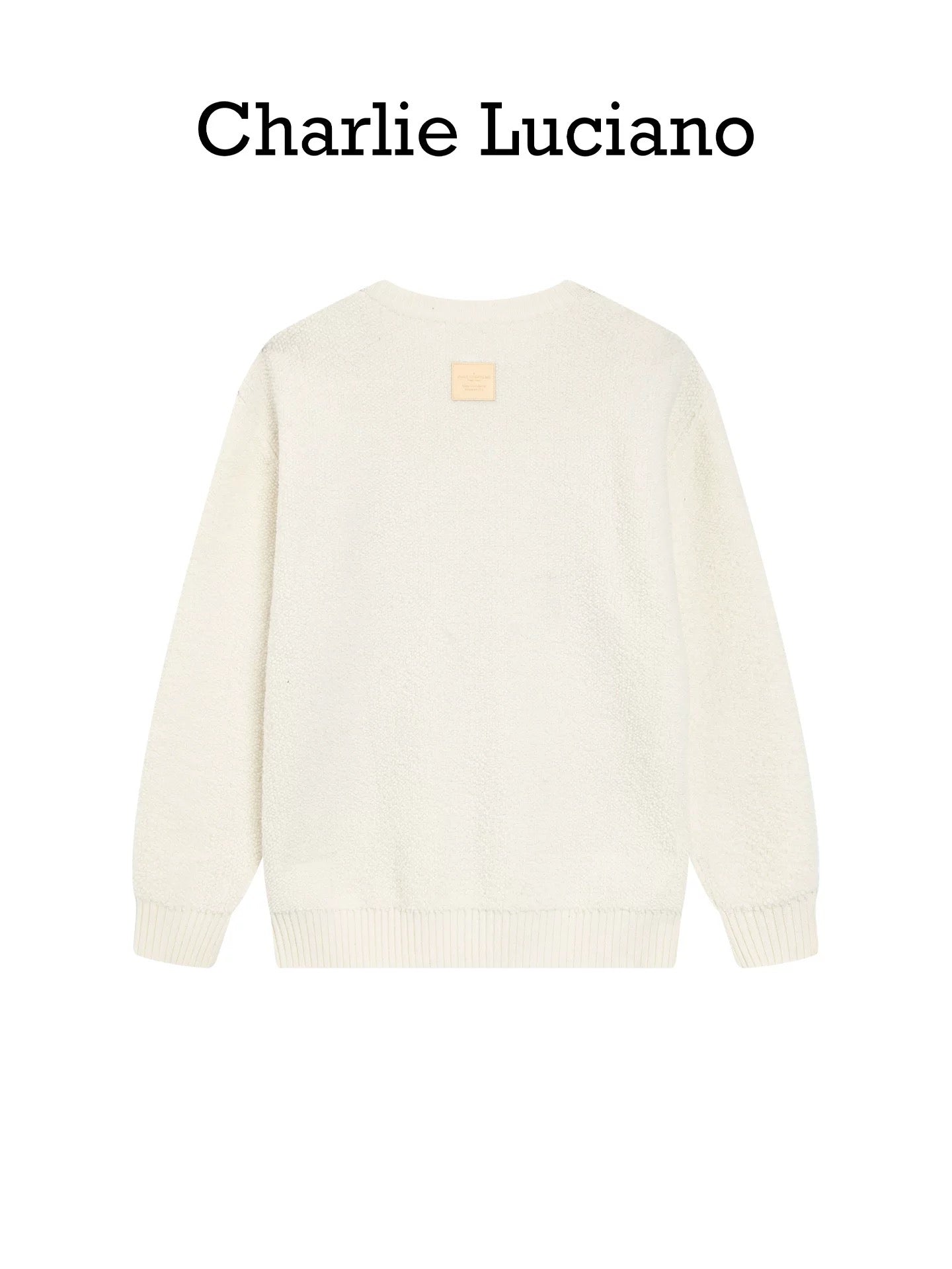 Charlie Luciano Pony Jacquard Crewneck Sweater