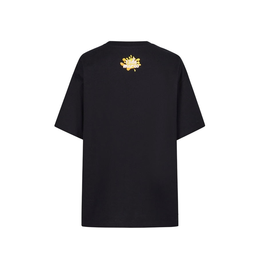 13DE MARZO Bear With Fruit T-Shirt Black