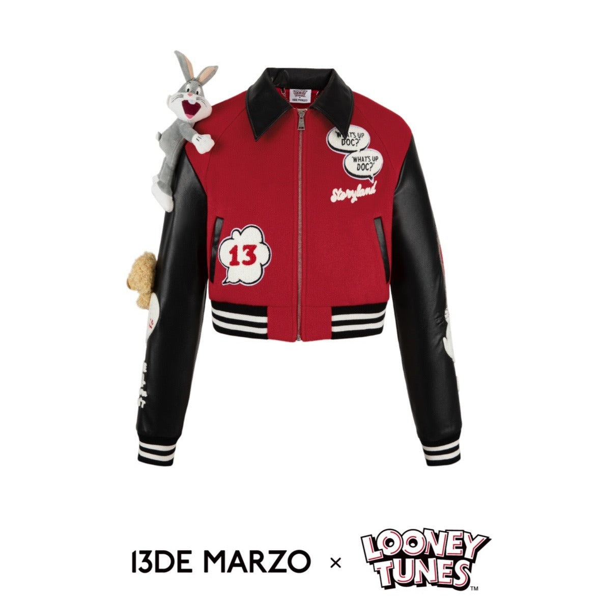 13DE MARZO x LOONEY TUNES Bugs Bunny Racing Jacket Lapis Blue