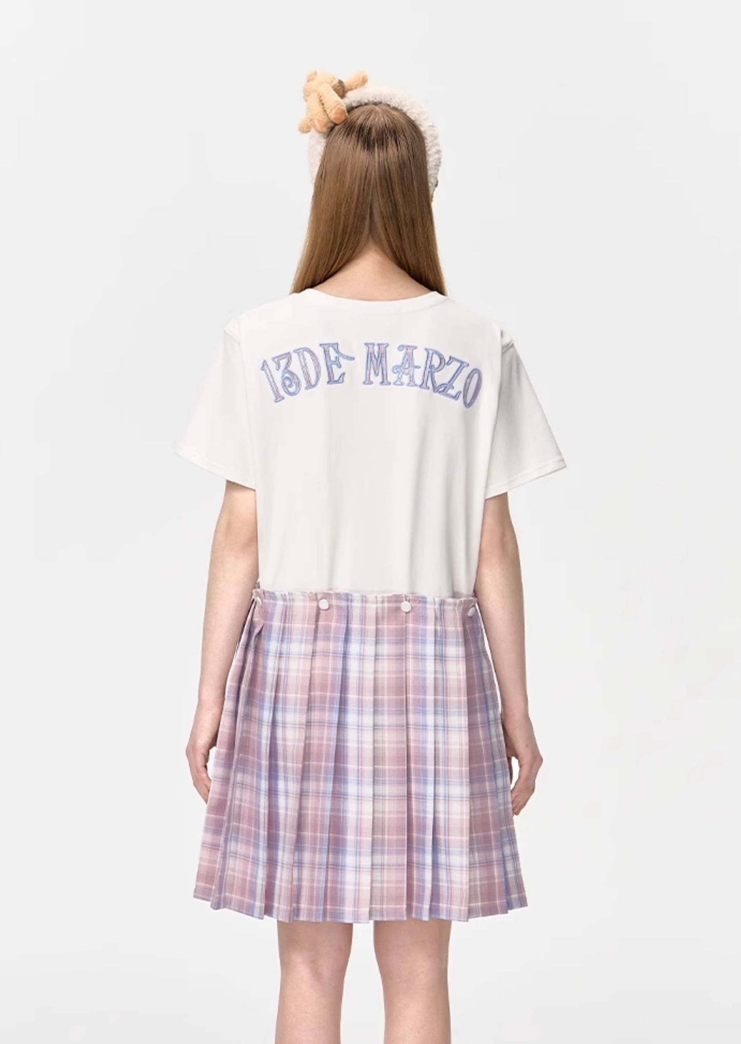 13DE MARZO Doozoo Dispatch Tee Skirt White