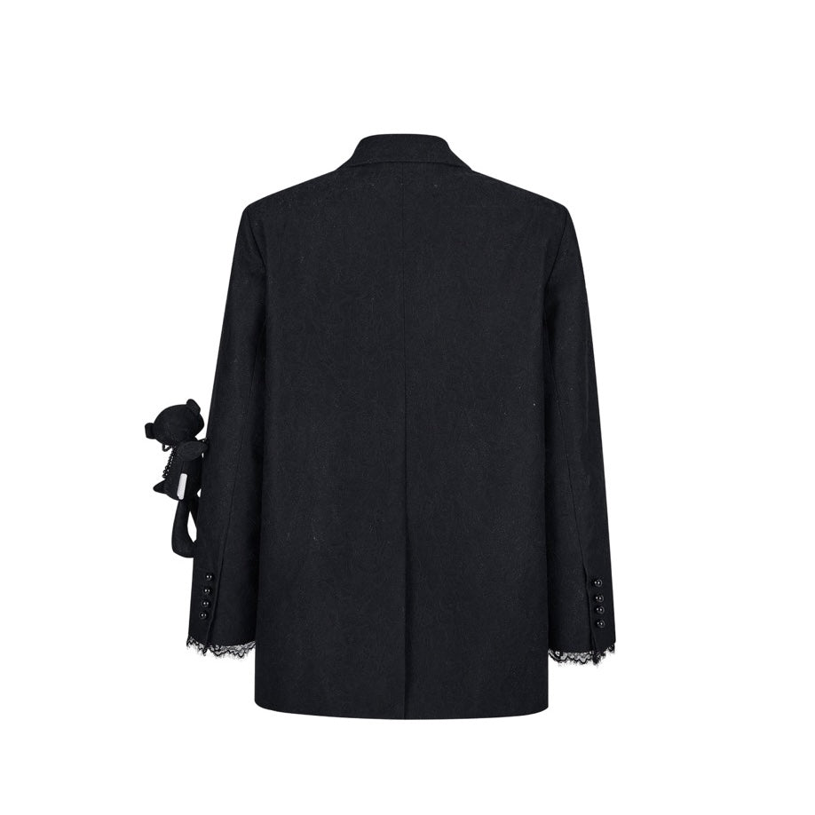 13DE MARZO Bear Lacy Suit Black