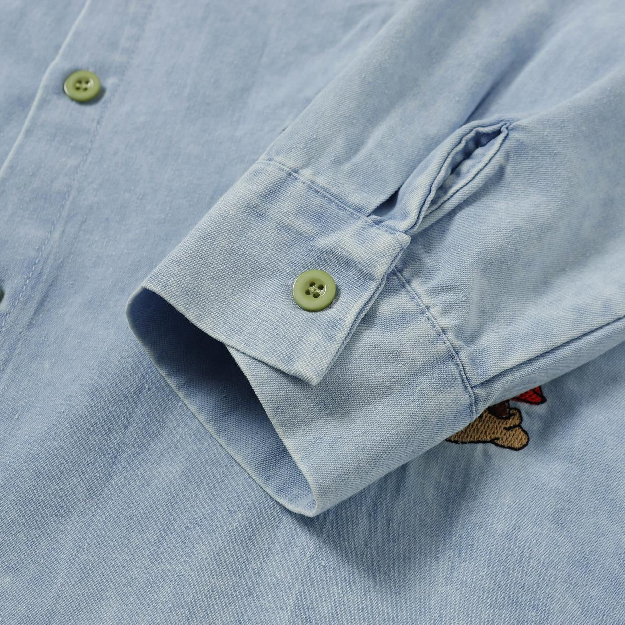 ✦FX✦ Dwarf Embroidered Denim Oversized Shirt