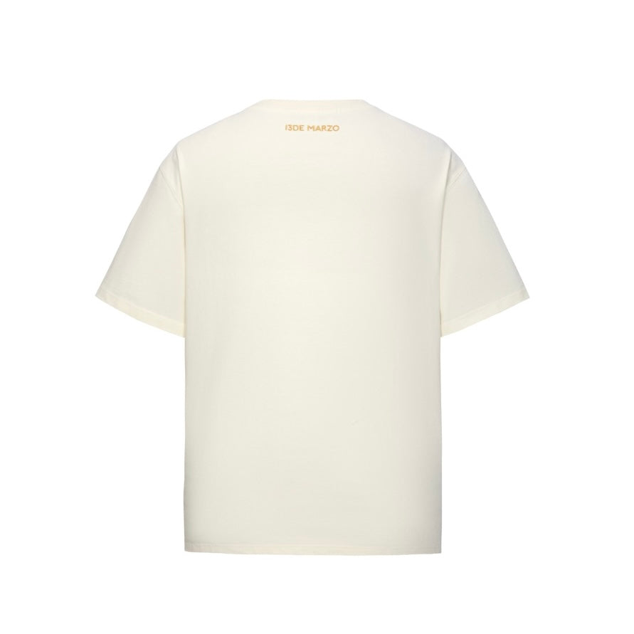 13DE MARZO Tennis Bear T-Shirt White