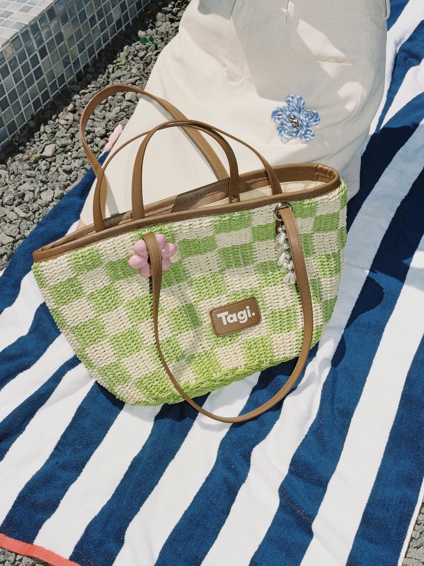 Tagi Blooming Woven Bag Melon
