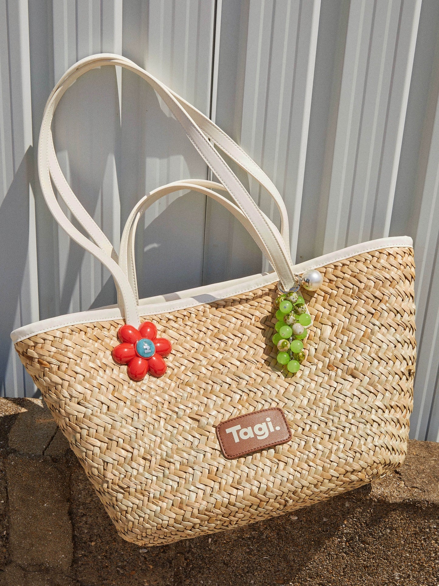 Tagi Blooming Woven Bag Barley