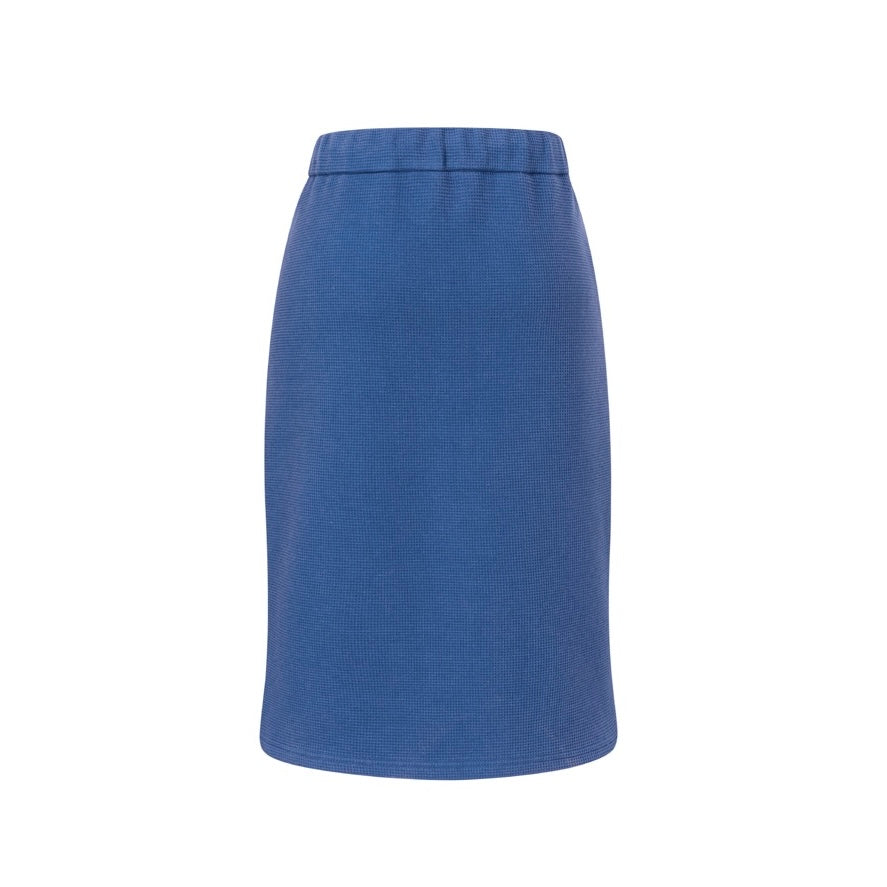 13DE MARZO Doozoo in Office Bear Waffle Skirt Blue