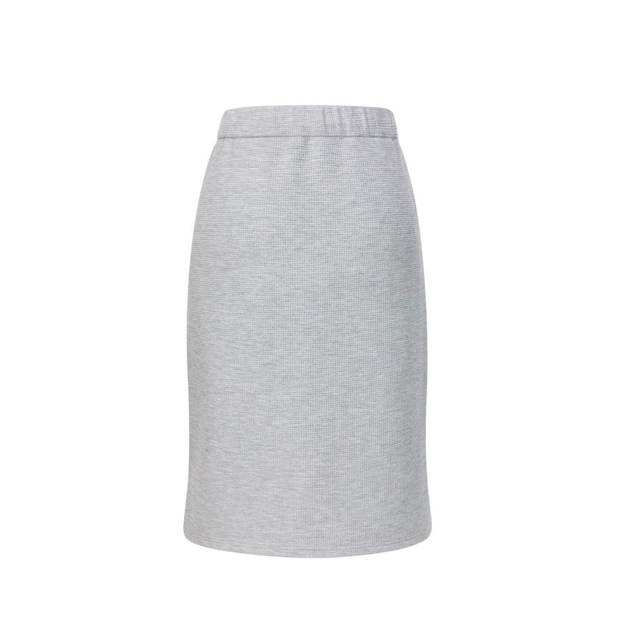 13DE MARZO Doozoo in Office Bear Waffle Skirt Grey