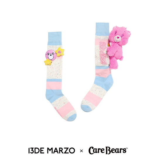 13DE MARZO x CARE BEARS Rainbow Socks Crystal Pink
