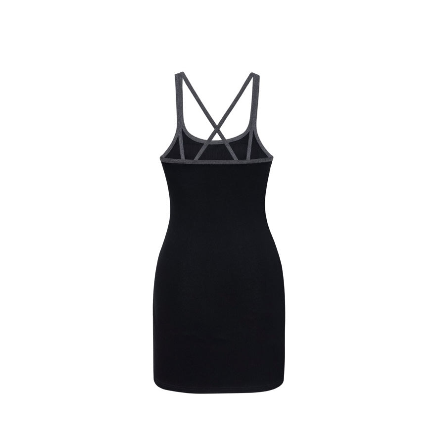 13DE MARZO Strapless Bodycon Dress Black