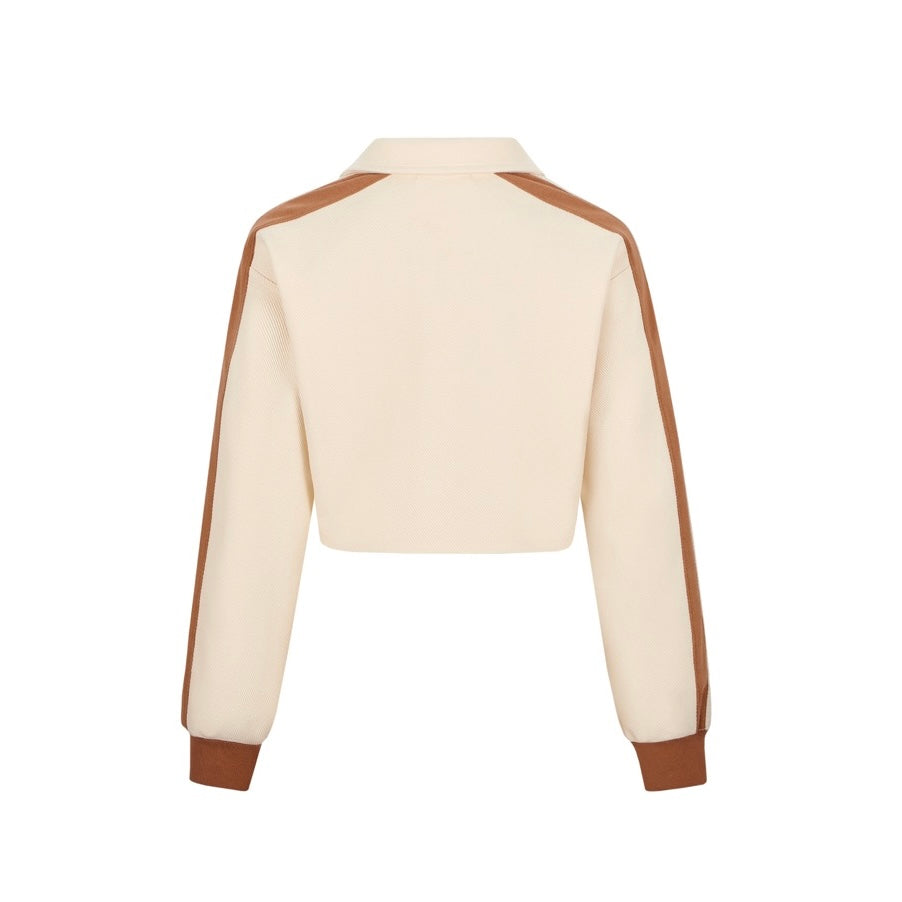 13DE MARZO Basic American Sweatshirt Beige