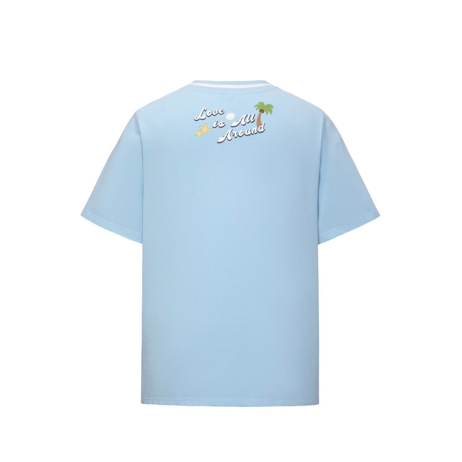 13DE MARZO Holiday Friends T-Shirt Blue
