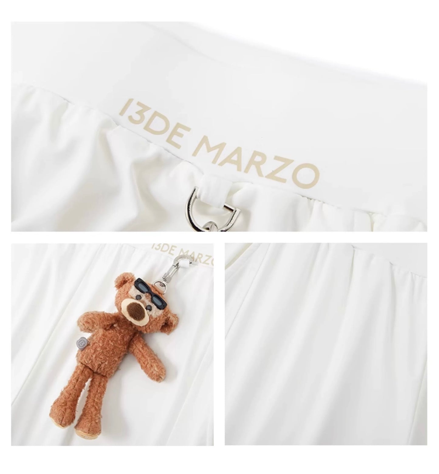 13DE MARZO Sunburnt Bear Sun Protection Pants White