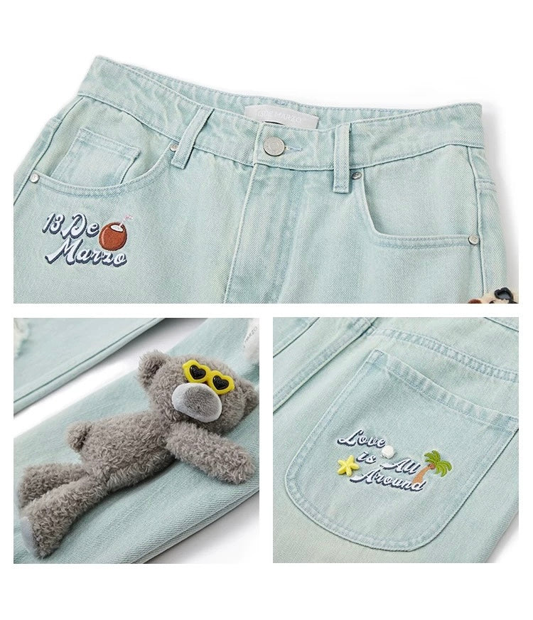 13DE MARZO Holiday Plushies Jeans Blue