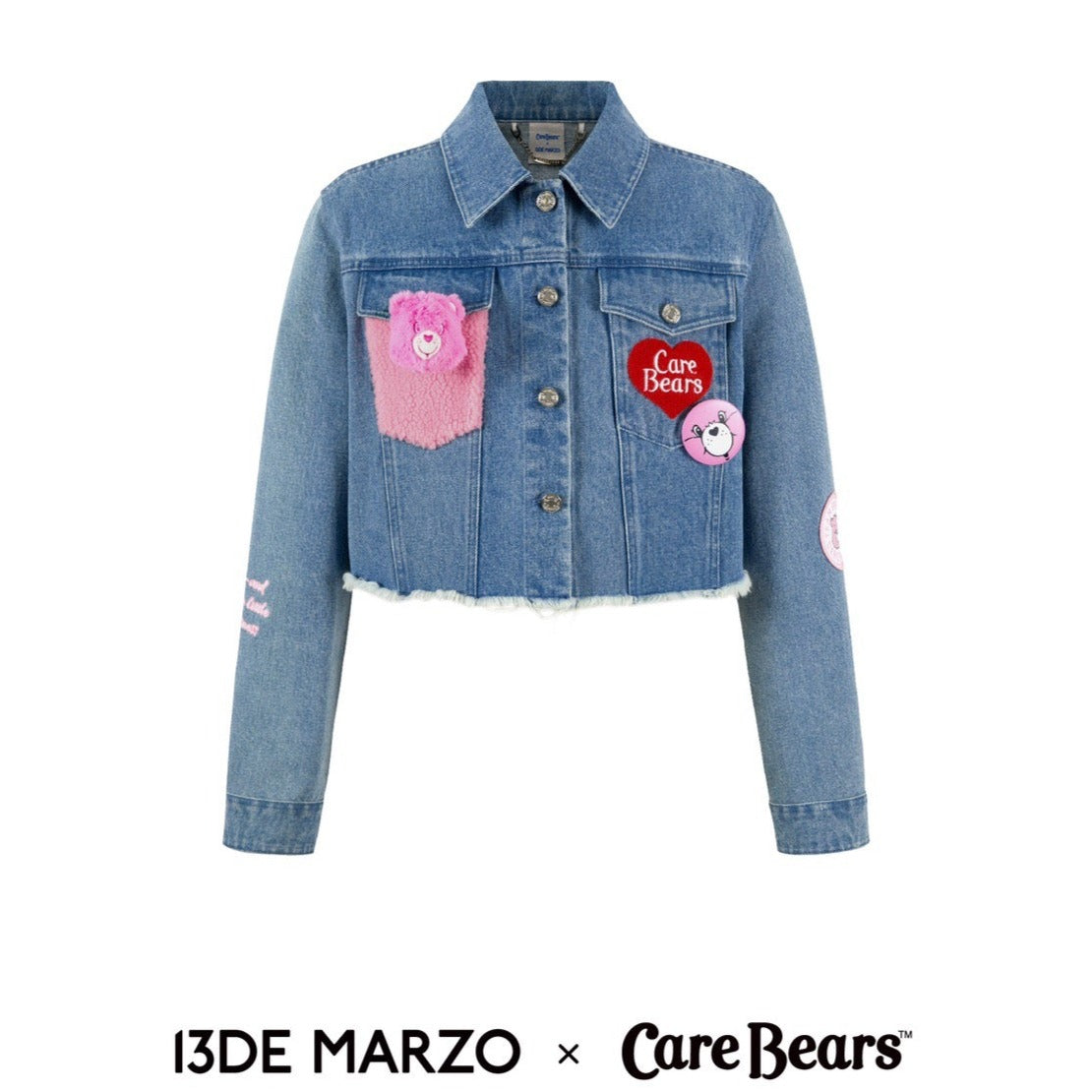 13DE MARZO x CARE BEARS Short Denim Jacket Faded Denim – Fixxshop