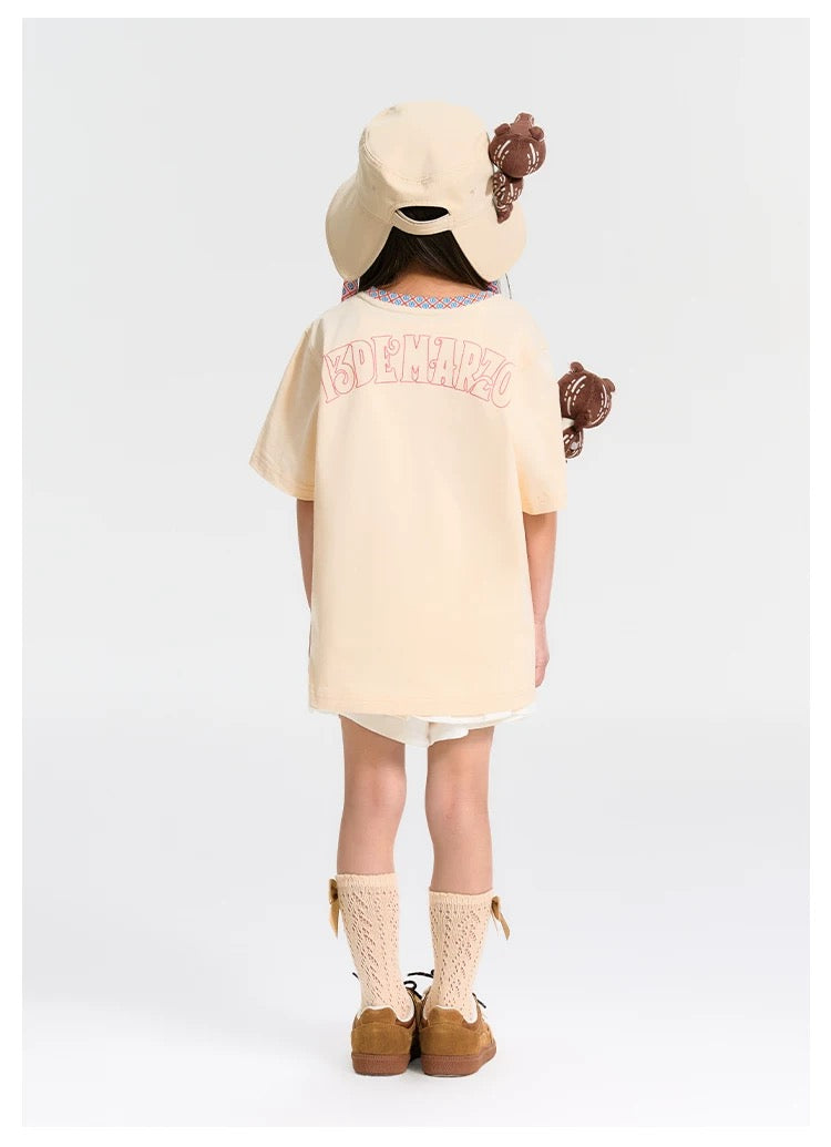 13DE MARZO Juvenile Malayan Tapir BabyBear T-shirt Almond